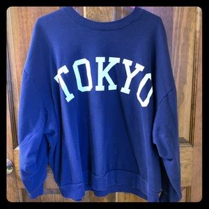 TOKYO oversized crop sweater